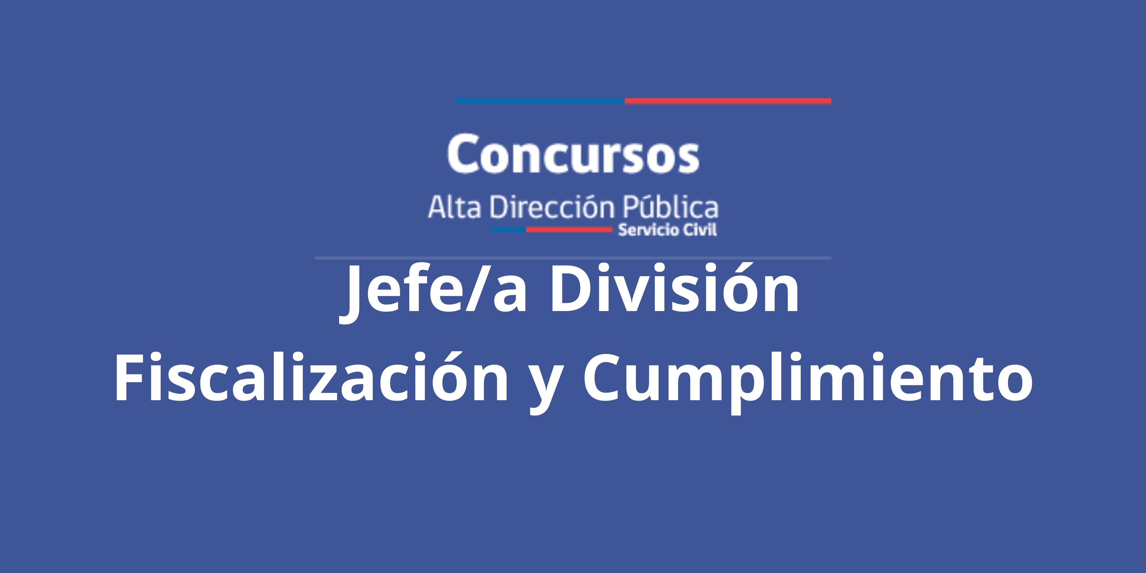 SE INICIA CONCURSO ADP PARA PROVEER EL CARGO DE JEFE/JEFA DE LA DIVISIÓN DE FISCALIZACIÓN Y CUMPLIMIENTO DE LA UAF