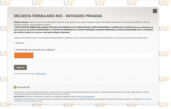 UAF INICIA CONSULTA A ENTIDADES REPORTANTES SOBRE EL USO DE LA PLATAFORMA DE ROS