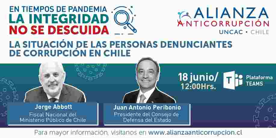 ALIANZA ANTICORRUPCIÓN UNCAC ANALIZA LA SITUACIÓN DE LAS PERSONAS DENUNCIANTES DE CORRUPCIÓN EN CHILE