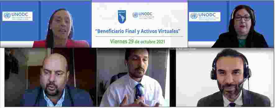UAF ASISTE A WEBINARIO UNODC-GAFILAT SOBRE BENEFICIARIO FINAL Y ACTIVOS VIRTUALES
