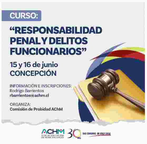 UAF EXPONE EN CURSO DE LA ACHM “RESPONSABILIDAD PENAL Y DELITOS FUNCIONARIOS”
