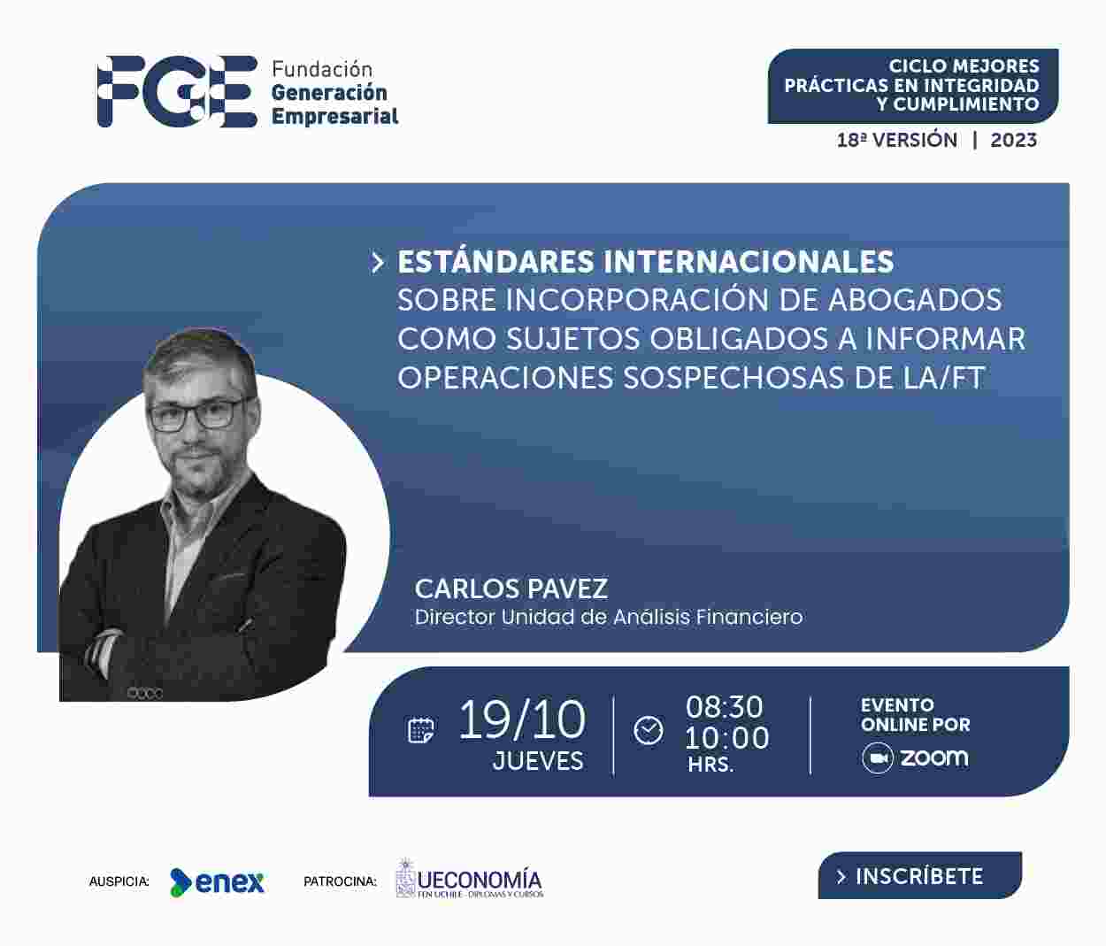DIRECTOR UAF EXPONE EN CICLO FGE DE MEJORES PRÁCTICAS EN INTEGRIDAD Y CUMPLIMIENTO
