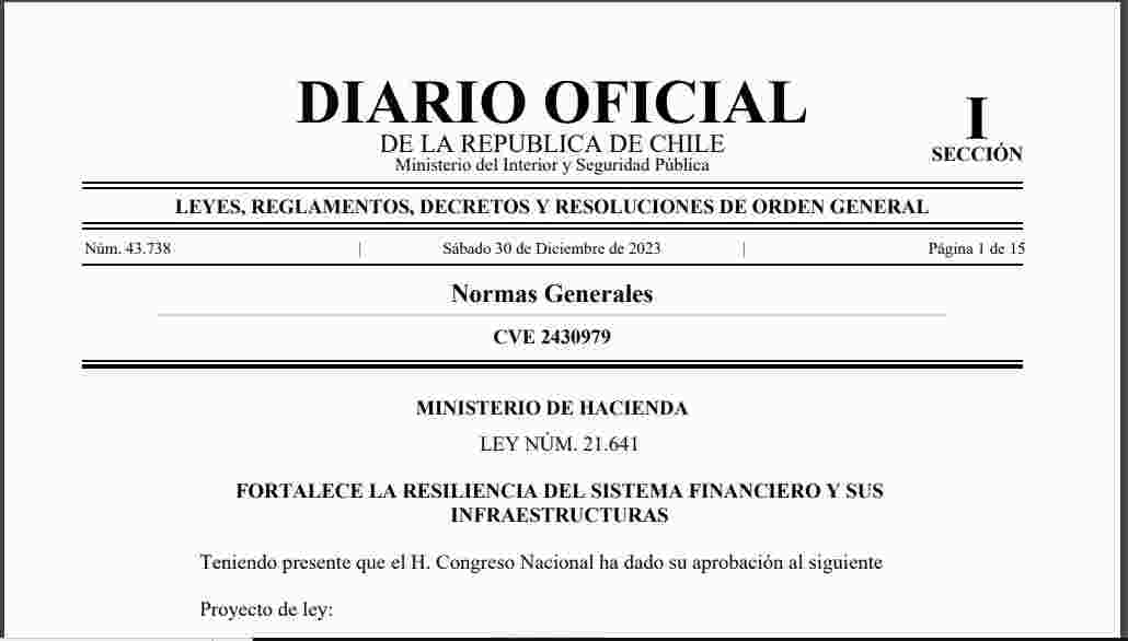NUEVA LEY QUE FORTALECE RESILIENCIA DEL SISTEMA FINANCIERO MODIFICA DELITO BASE DE LAVADO DE ACTIVOS