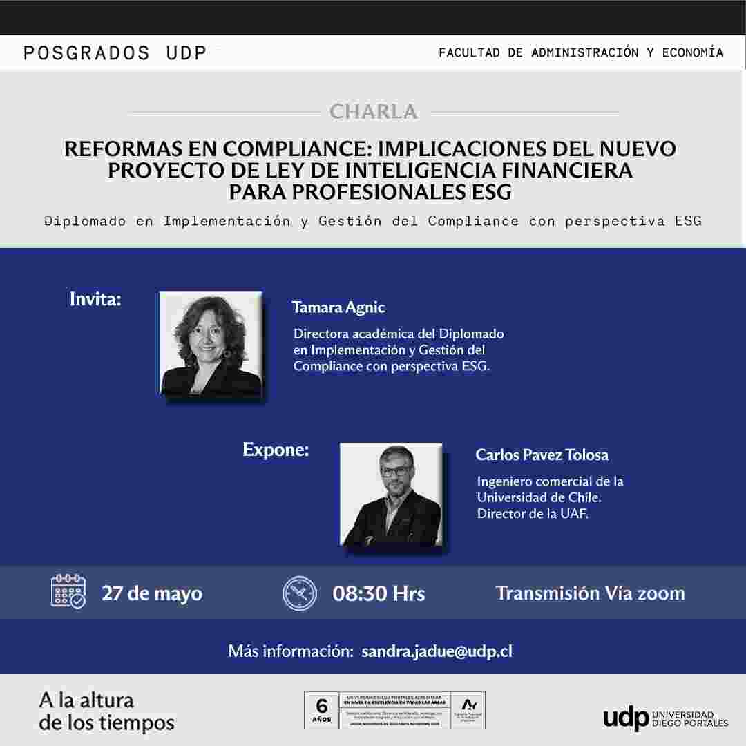 EN CHARLA UDP, DIRECTOR UAF ANALIZÓ PROYECTO CREA SUBSISTEMA DE INTELIGENCIA Y ANÁLISIS ECONÓMICOS 