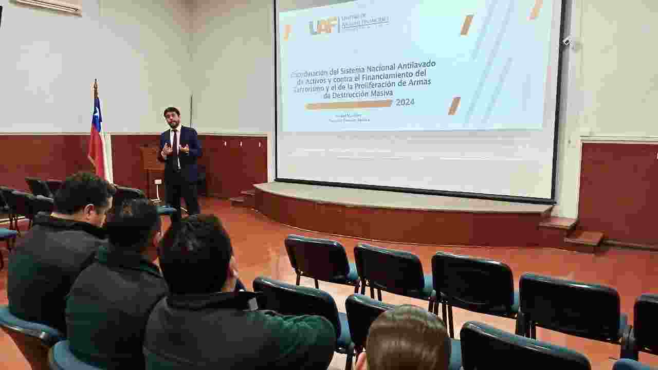 UAF REALIZA TERCERA JORNADA FORMATIVA A CONSEJO REGIONAL CONTRA EL CRIMEN ORGANIZADO DE RANCAGUA
